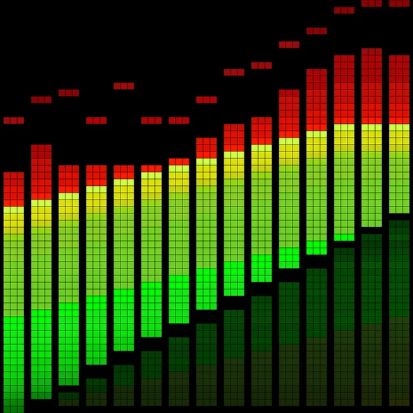 dijital bir ekolayzer vektör çizim