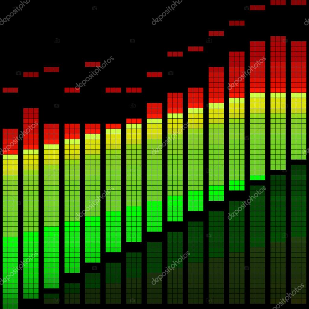 Vector illustration of a digital equalizer Stock Vector Image by ©AnStog 23457594