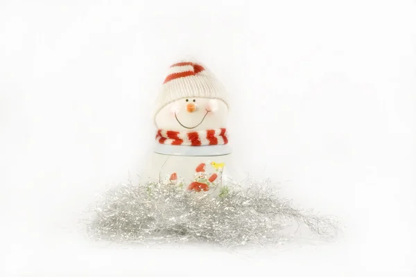 New year decoration snowmen isolated — Stock Photo, Image