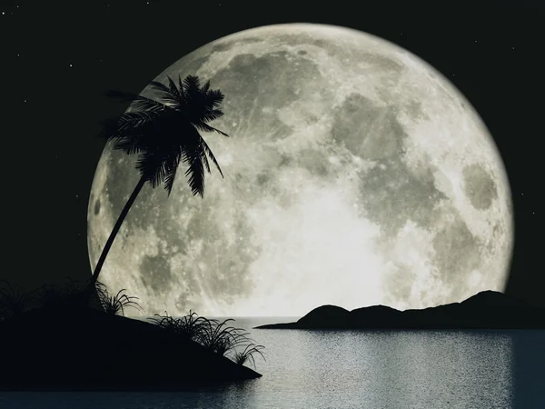 palm ile 3D moon Adası