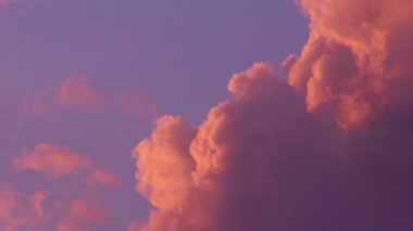 romantik günbatımı bulutlar timelapse