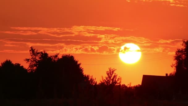 Cielo del atardecer — Vídeo de stock