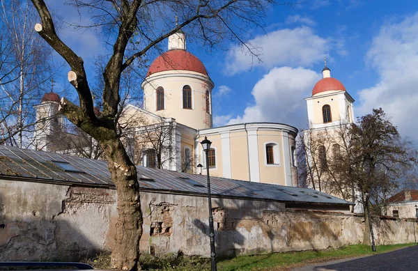 The Church of the Holy Spirit towers in Vilnius Stock Picture