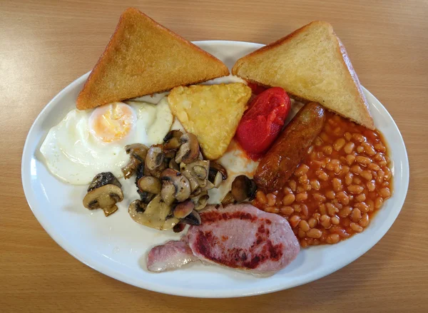 Traditional English fried breakfast. — Stock Photo, Image