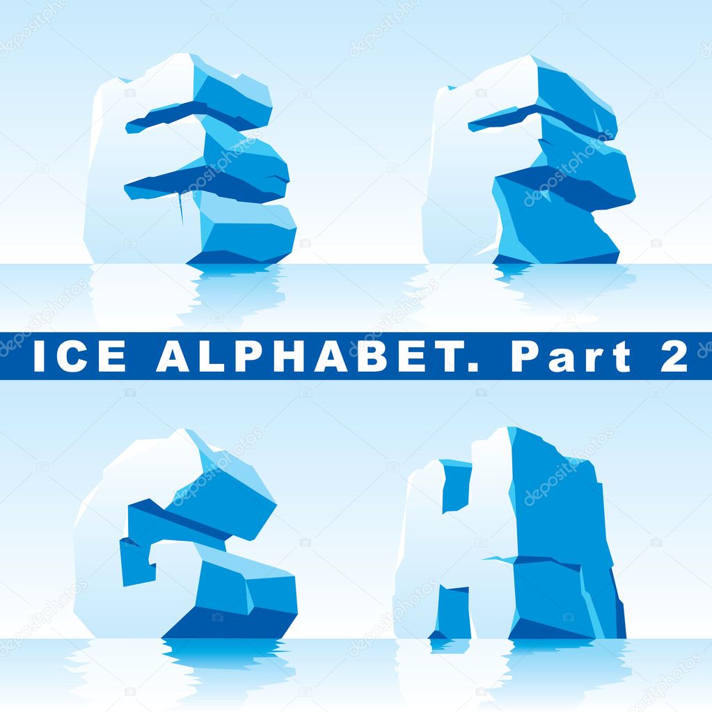 Ice alphabet. Part 2