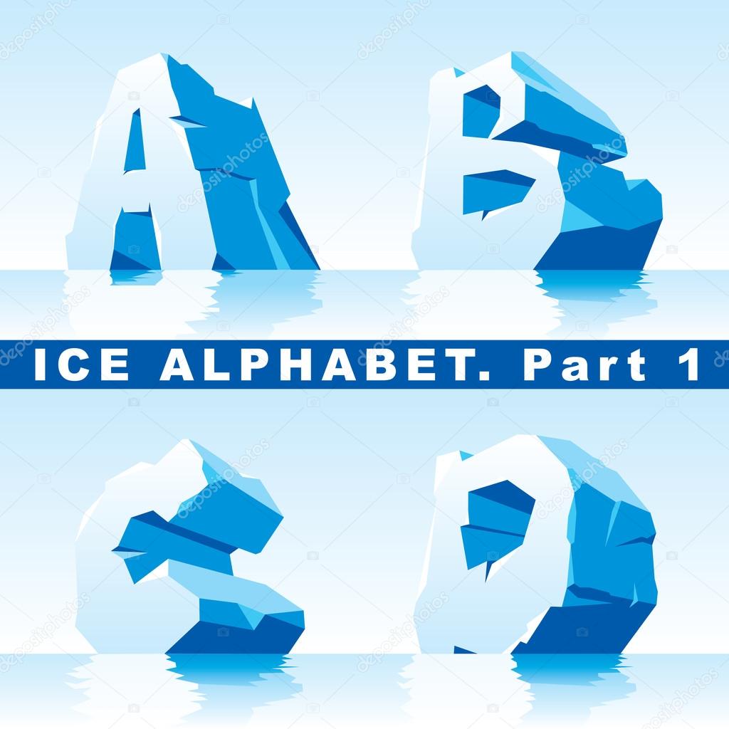 Ice alphabet. Part 1