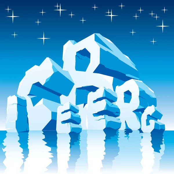 Eisberg — Stockvektor