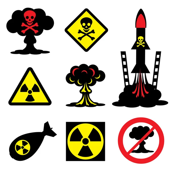 辐射危害 — 图库矢量图片