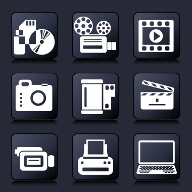 Fotoğraf video simgeler