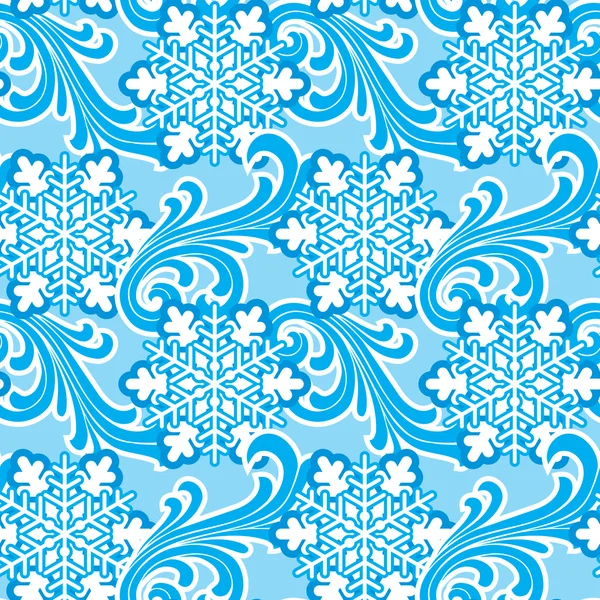 Invierno ornamento de costura — Vector de stock