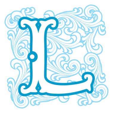 Kış vintage harf l