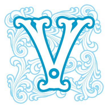 Kış vintage harf V