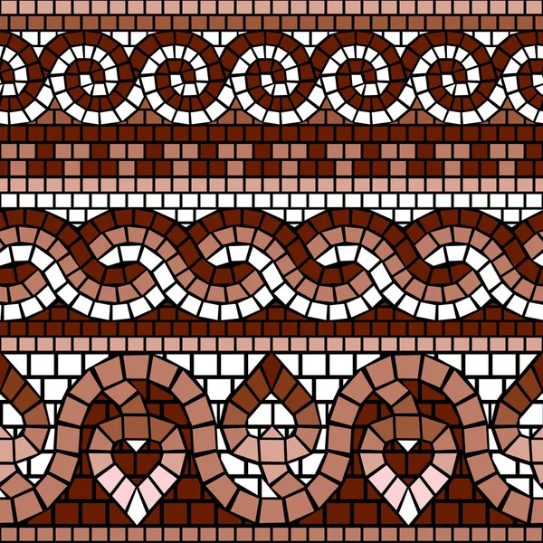 Clássico mosaico grego — Vetor de Stock