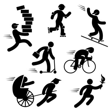 Speed people clipart