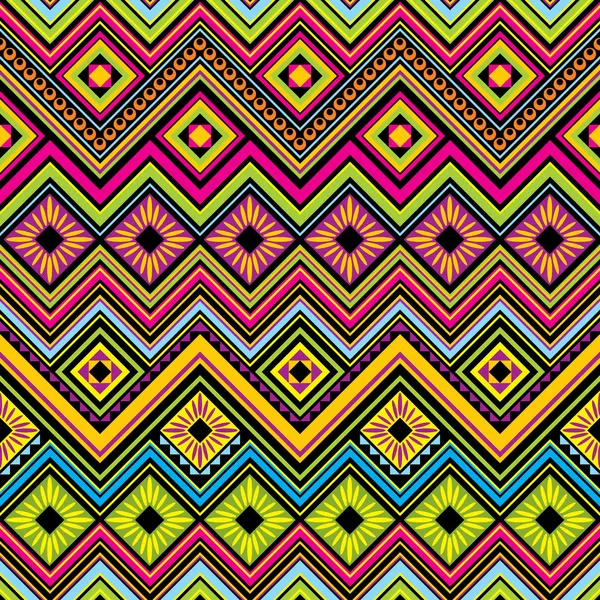 Fondo de zigzag sin costuras mexicano — Vector de stock