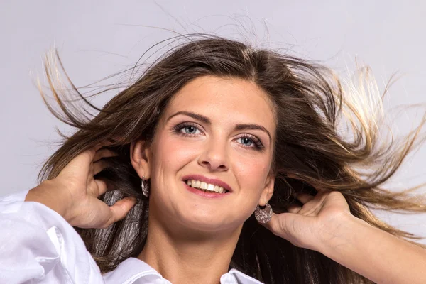 La femme avec une bonne peau — Photo