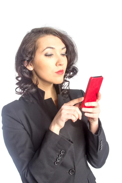 Zakenvrouw aan de telefoon — Stockfoto