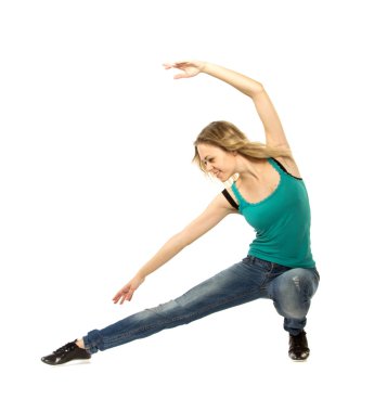 Esneme egzersizi yapan kadın.