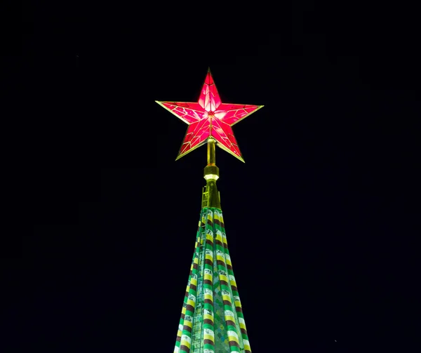 Red star of Moscow Kremlin, Russia — Stock Photo, Image