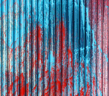 vintage metal duvar boyalı