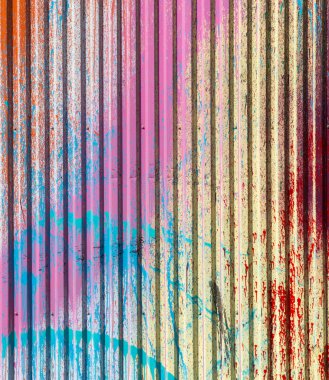 vintage metal duvar boyalı