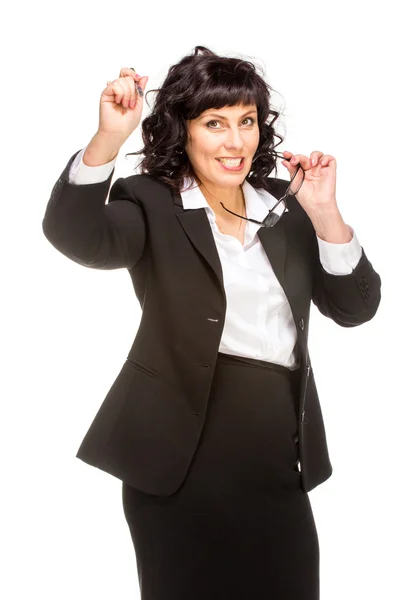 Cheerful senior business woman — Stock Photo, Image