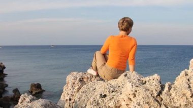 tatil okyanus plaj rahatlatıcı kadın