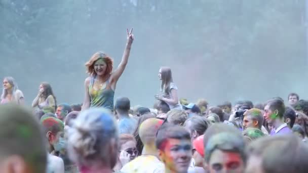Festiwal kolor farby — Wideo stockowe