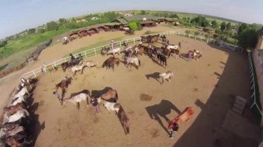 at çiftliği, hava görünümü