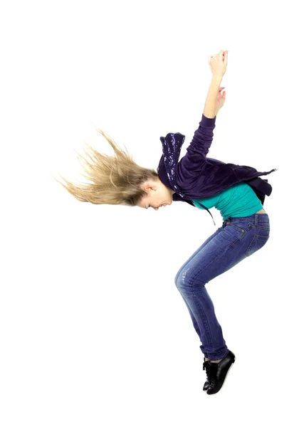 Chica saltando —  Fotos de Stock