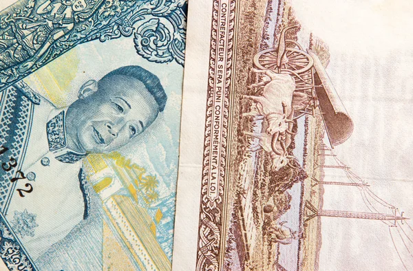Лаос Banknotes Kip — стоковое фото