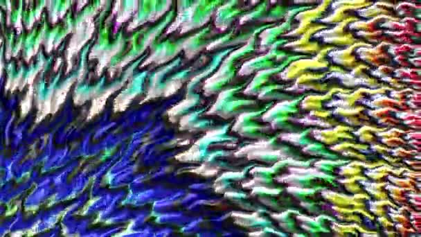 Absztrakt illusztrációja hullámos szivárvány színek háttér tervezés — Stock videók
