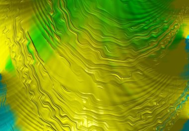 Soyut kırmızı yeşil dalgalar Mandelbrot fraktalını kullanarak otomatik olarak oluşturuldu