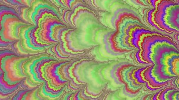 Abstracte illustratie van golvende regenboog kleuren achtergrond ontwerp — Stockvideo