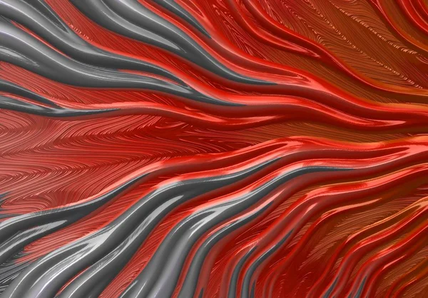 曼德尔布罗德分形自动生成的文摘红波背景 — 图库照片