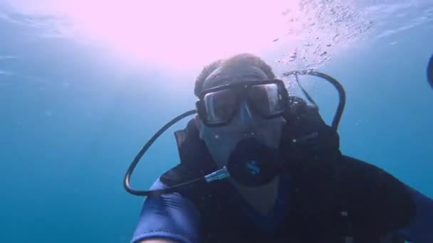 속에서 사진을 잠수부 2022 Hurghada Egypt — 비디오