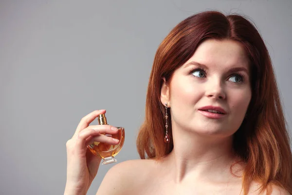 Perfume Bottle Hands Woman — Stock Photo, Image