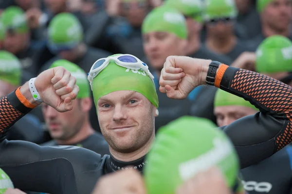 Nadadores de triatlón — Foto de Stock