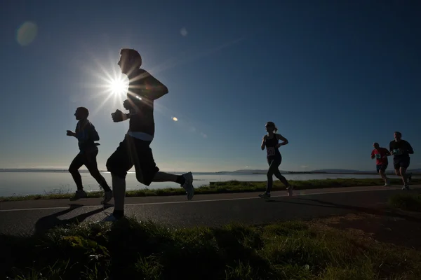 Corridori, maratone — Foto Stock