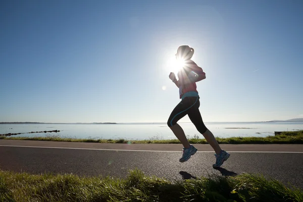 Corredor Feminino, maratona — Fotografia de Stock