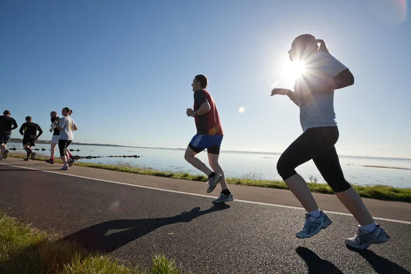 Koşucular, maraton — Stok fotoğraf