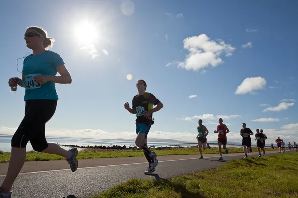 Corredores, maratona — Fotografia de Stock