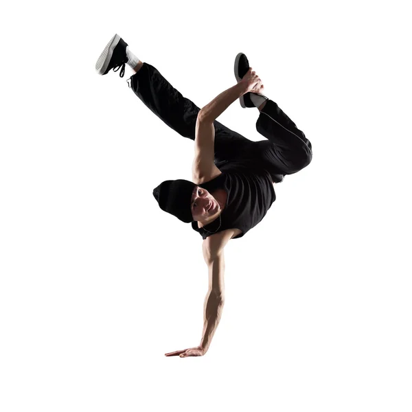 Jonge man breakdancing — Stockfoto