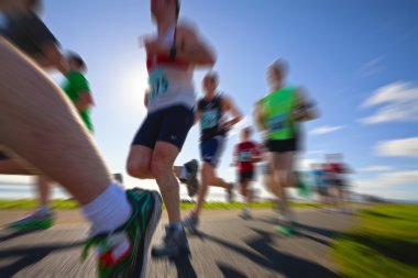 Runners, marathon clipart