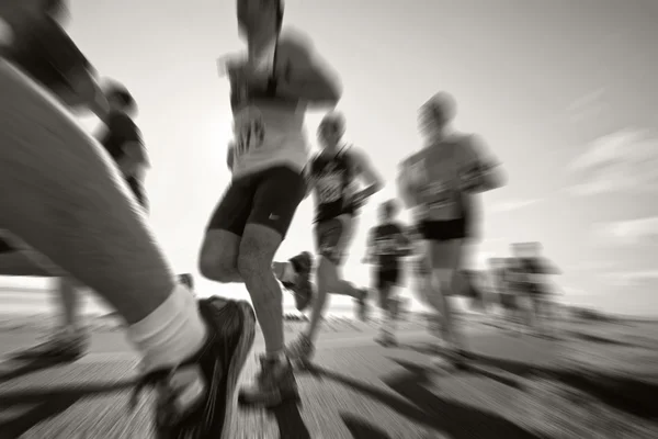 Corredores, maratona — Fotografia de Stock