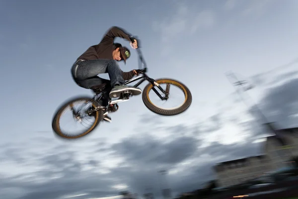 BMX stunts at the street