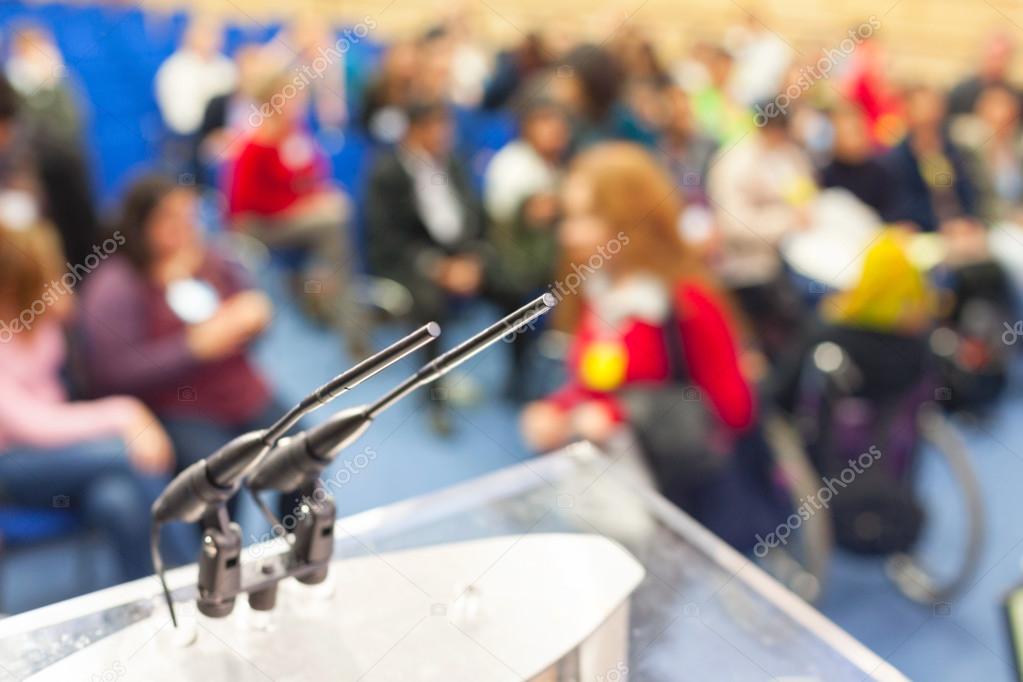 Microphones in conference room