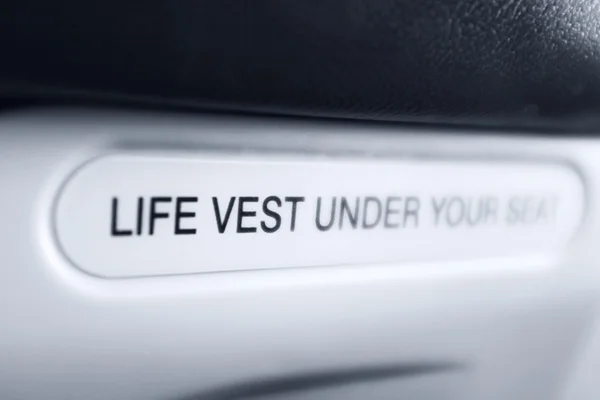 Sign Life West Under the Seat. — Stock Photo, Image