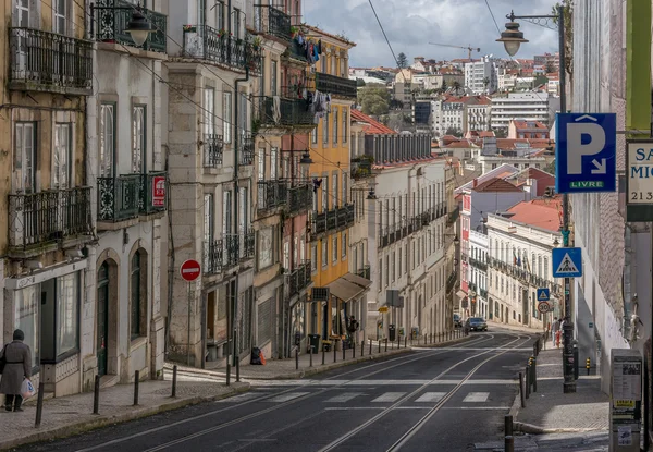 Ulica w Lizbonie, Portugalia — Zdjęcie stockowe