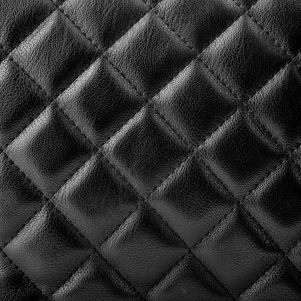 Black leather texture — Stock Photo, Image